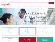 Tablet Screenshot of diagenode.com